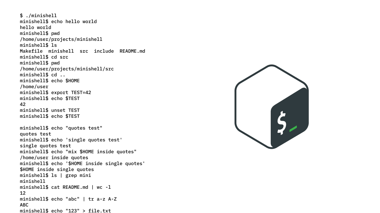 minishell: Building a Shell from Scratch in C
